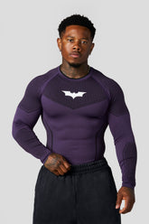 8004 - Batman Compression Longsleeves - Purple Limited Edition - APP ONLY