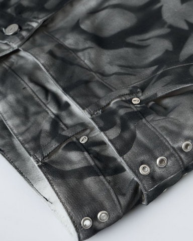 Vintage American Wash Spiked Denim Shorts