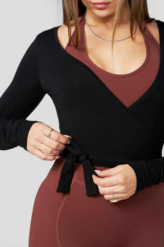 W4338 Wrap Top