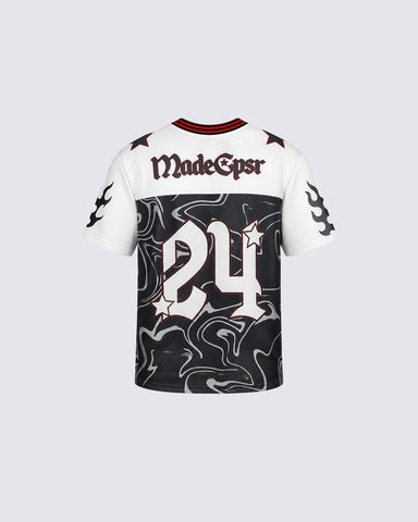 Vintage Star Number Mesh Jersey Tee