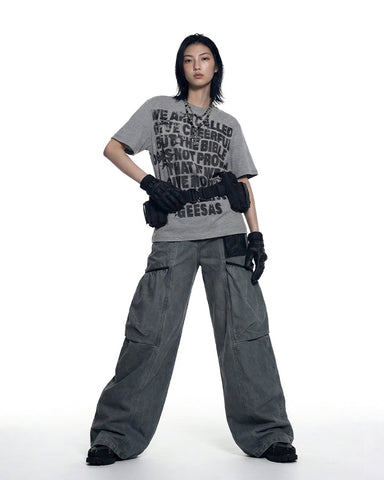Hip-Hop Letter Print Short Sleeve T-Shirt New