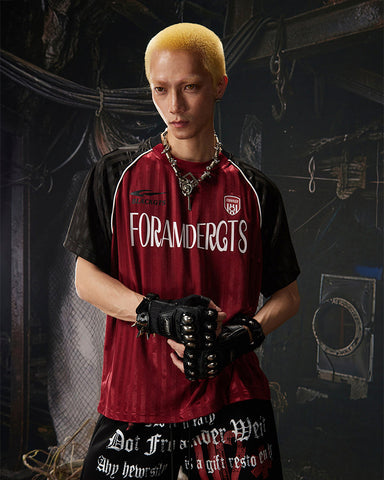 Retro Striped Star Number Jersey T-Shirt