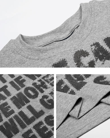 Hip-Hop Letter Print Short Sleeve T-Shirt New