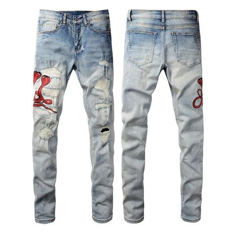 Men Trendy Jeans High-street trendy apparel