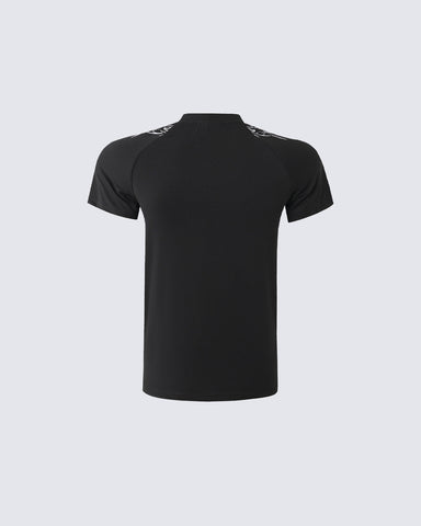 American Tribal Graphic Black Sports Tee