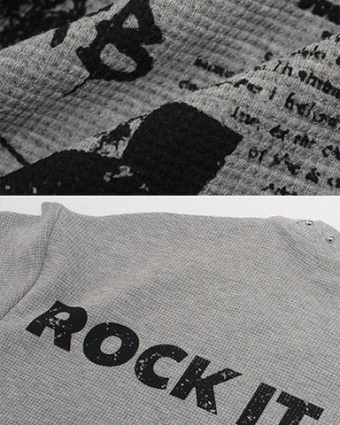 Vintage Studded Graphic T-Shirt New