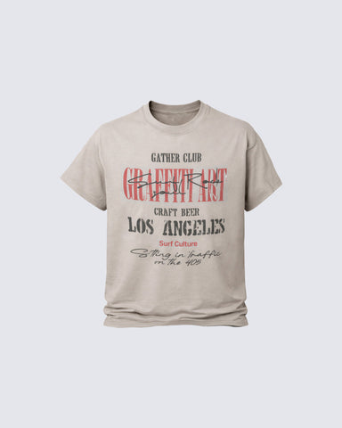 Graphic Letter Print Street Casual T Shirt