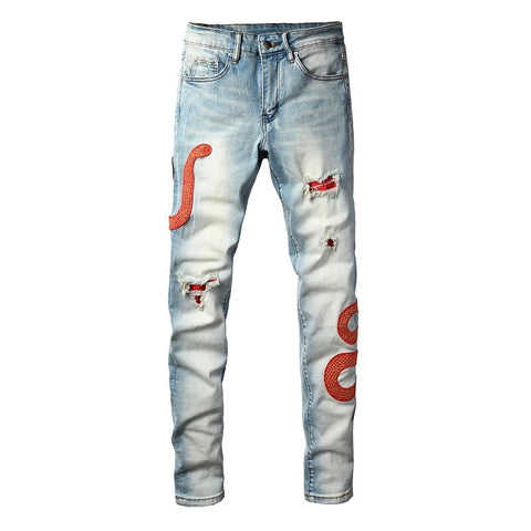 Men Trendy Jeans High-street trendy apparel
