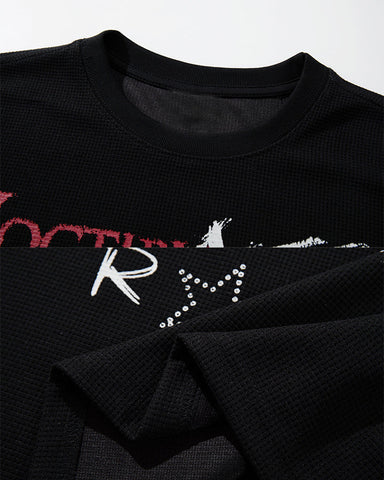 New Waffle Washed Statement T-Shirt