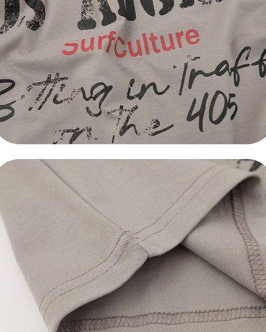 Graphic Letter Print Street Casual T Shirt