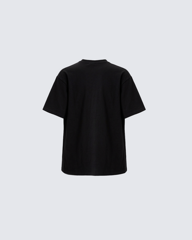 Vintage Cross Rhinestone Black Short Sleeve T-Shirt
