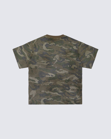 Distressed Patch Embroidered Short Sleeve T-Shirt