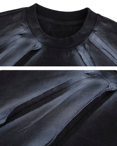 Vintage Washed Minimal Panel Short Sleeve
