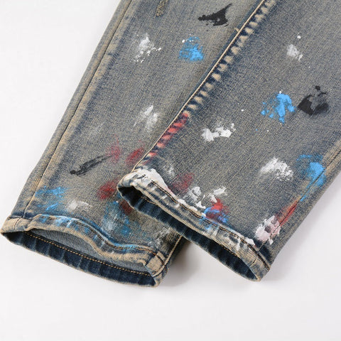 Men Trendy Jeans High-street trendy apparel