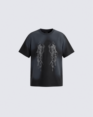 Gothic Mirror Graphic T-Shirt