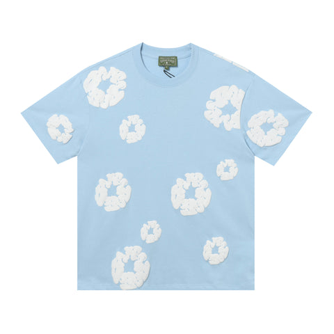 Denim Tears T Shirts Premium-quality puff print casual streetwear style