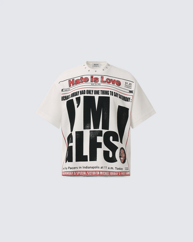 Studded Newspaper Graphic Tee