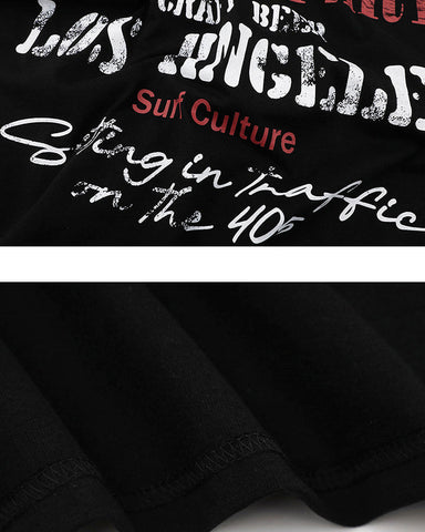 Graphic Letter Print Street Casual T Shirt