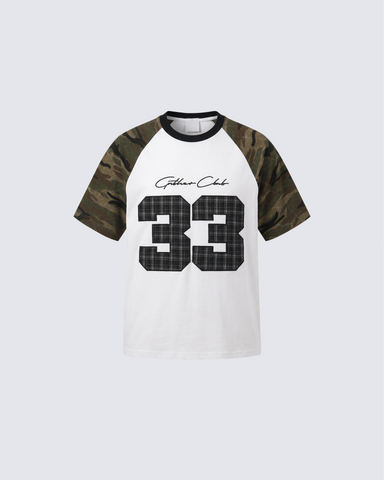 Vintage Camo Raglan T-Shirt New