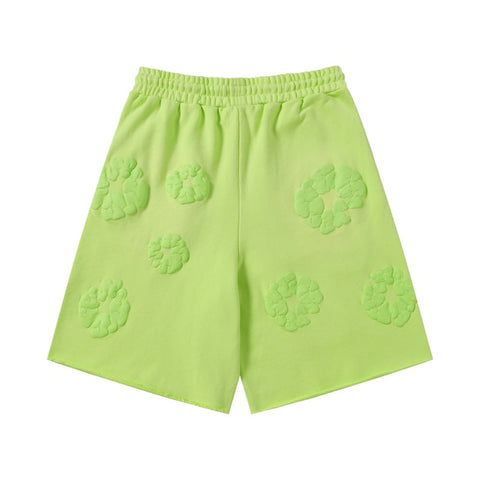 Denim Tears Shorts Premium-quality puff print casual streetwear style Gradient color
