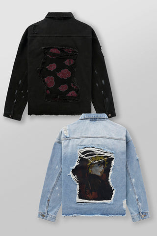 5133 - Naruto Distressed Denim Jackets