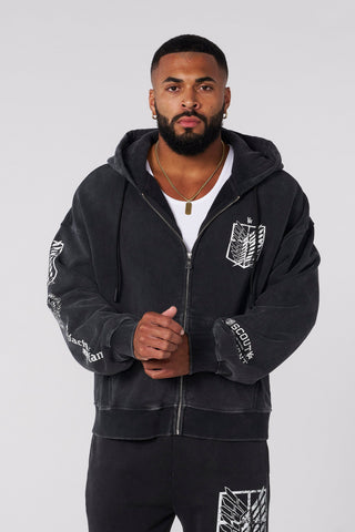 5138 - AOT©  x YLA Zip-Up Hoodies