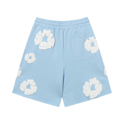 Denim Tears Shorts Premium-quality puff print casual streetwear style