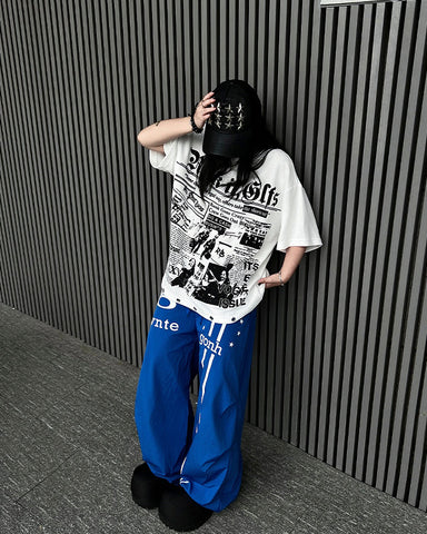 Vintage Studded Graphic T-Shirt New