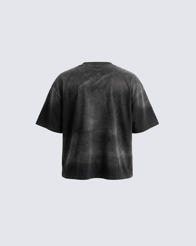 Boxy Sprayed Cotton Tee