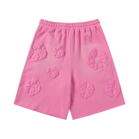 Denim Tears Shorts Premium-quality puff print casual streetwear style Gradient color