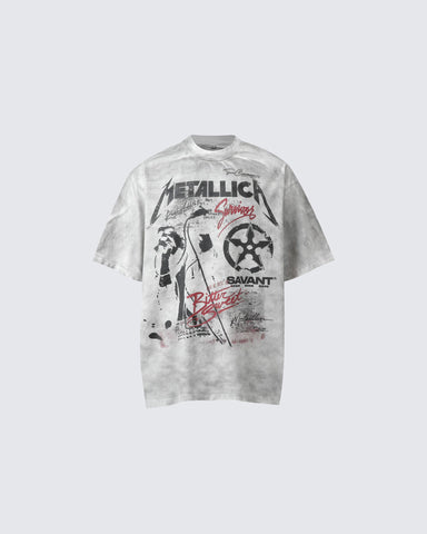 Loose American-style Printed Short-sleeved T-shirt