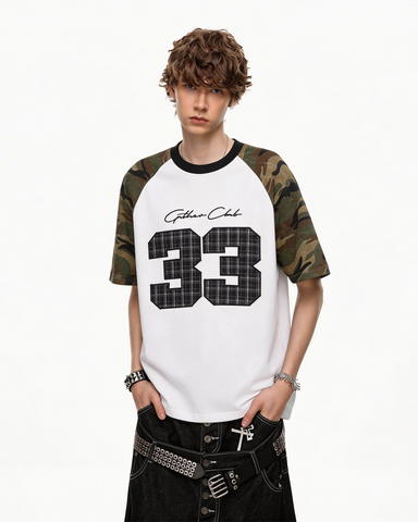 Vintage Camo Raglan T-Shirt New