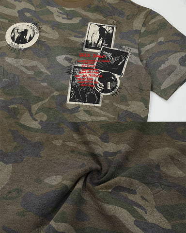 Distressed Patch Embroidered Short Sleeve T-Shirt