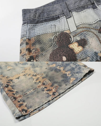 New Arrival 100% Cotton Printed Cargo Shorts