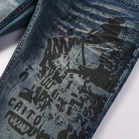 Men Trendy Jeans High-street trendy apparel