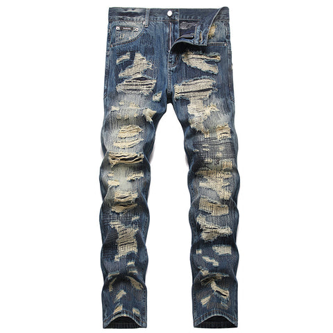 Mens Fashion Jeans damaged #027