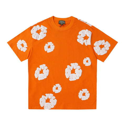 Denim Tears T Shirts Premium-quality puff print casual streetwear style