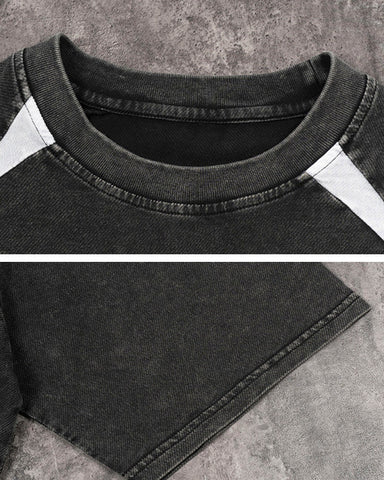 Vintage Washed Raglan Sleeve T-Shirt
