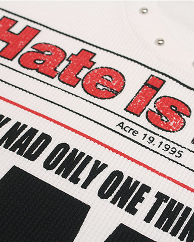 Studded Newspaper Graphic Tee