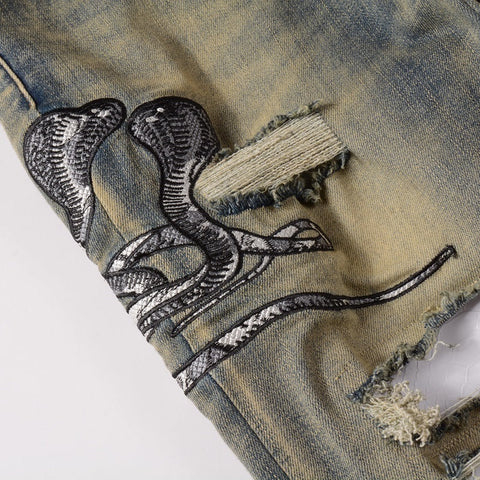Men Trendy Jeans High-street trendy apparel