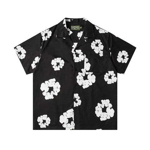 Denim Tears Button-Down Shirt Flower Woven