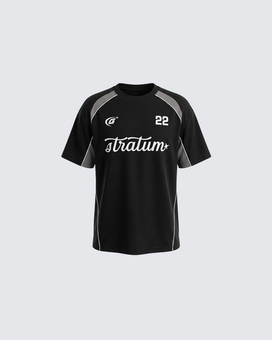 Contrast Panel Number Jersey T-Shirt