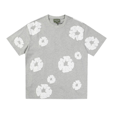 Denim Tears T Shirts Premium-quality puff print casual streetwear style