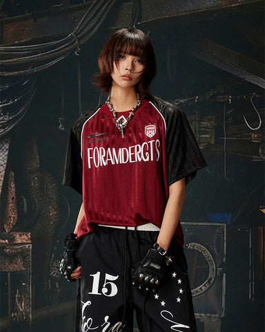Retro Striped Star Number Jersey T-Shirt
