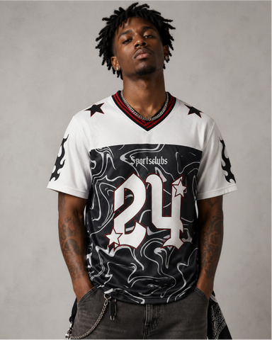 Vintage Star Number Mesh Jersey Tee