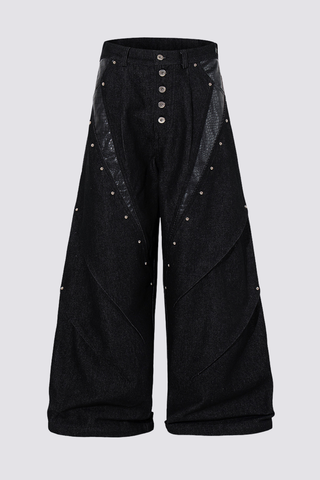 Cold Rivet Wide Leg Jeans