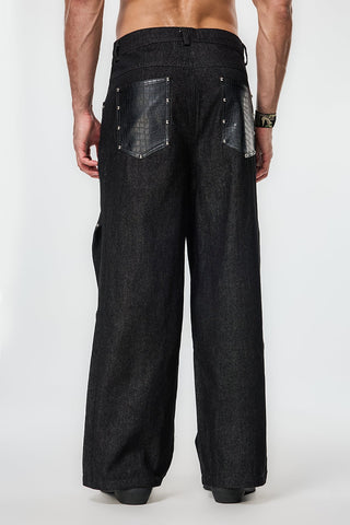 Cold Rivet Wide Leg Jeans