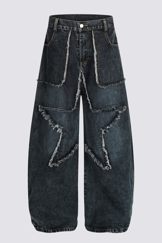 Motion Arc Star Wide Leg Jeans