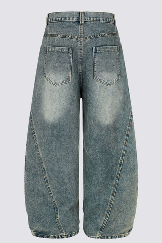 Native Rush Leopard Barrel Jeans