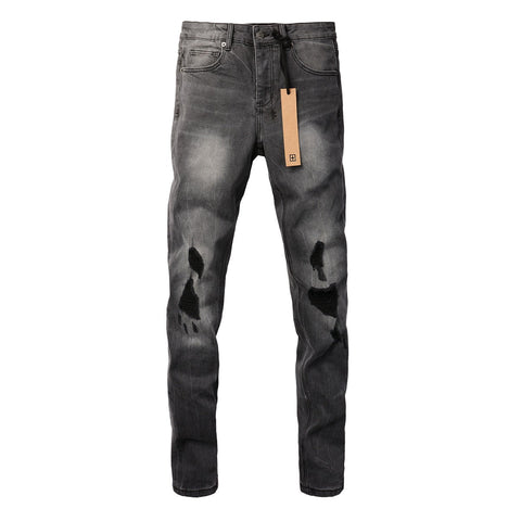 KSUBI Jeans Slim Fit Casual Ripped Jeans